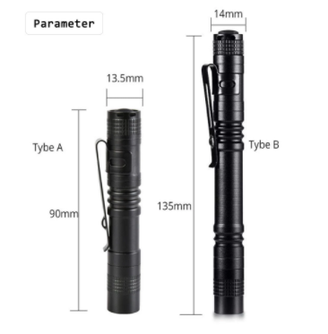 4 Pack Mini LED Flashlight Set